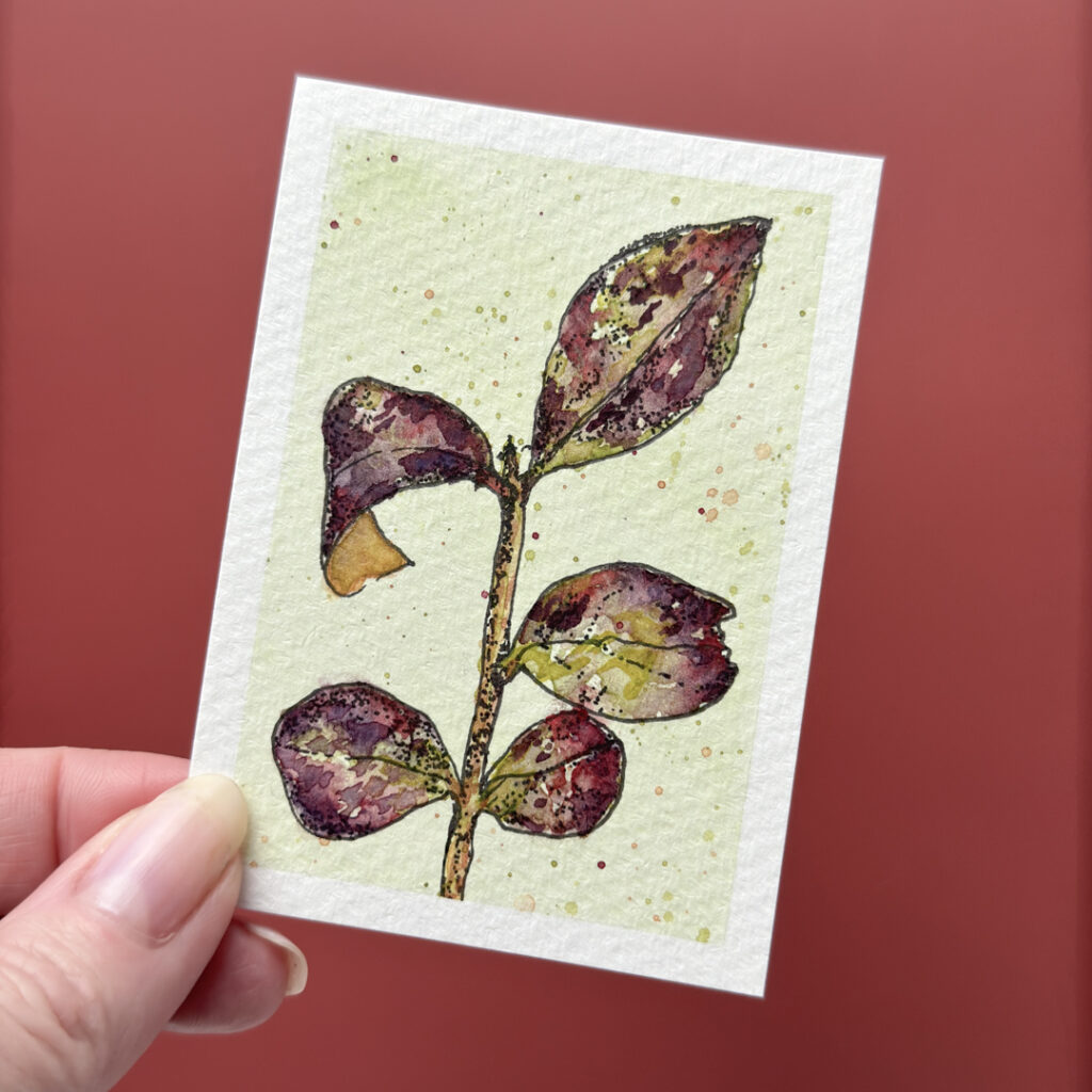 detailed watercolor painting original anti-ai handmade