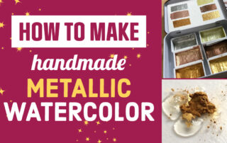 How metallic watercolors are made