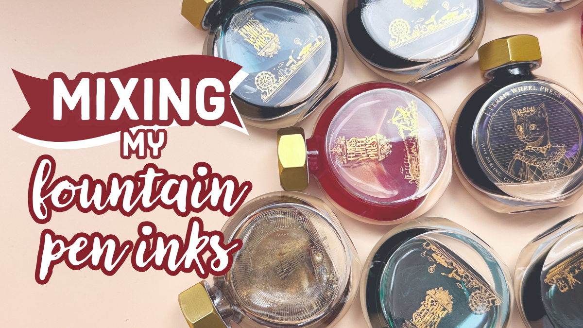 mixing fountain pen inks ferris wheel press