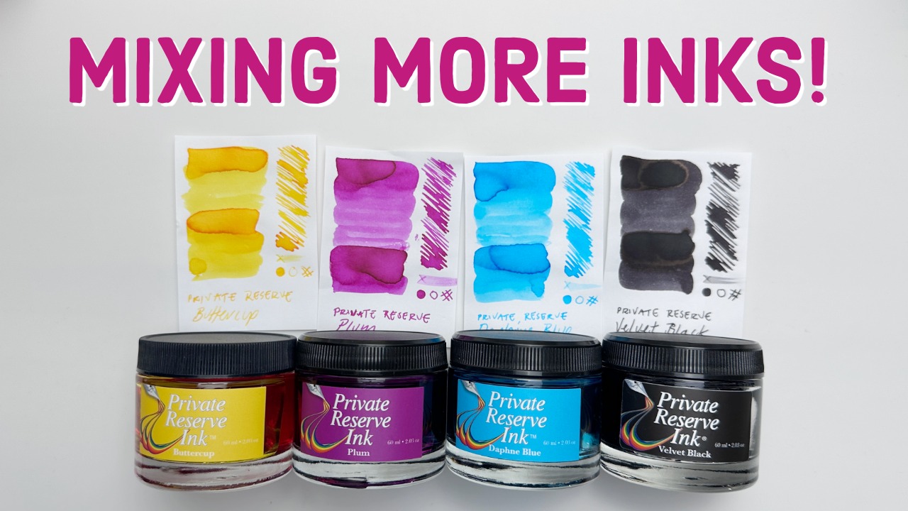Mixing CMYK Private Reserve Fountain Pen Ink